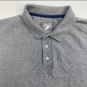Beverly Hills Polo Club Polo Shirt Mens 2XL Gray S
